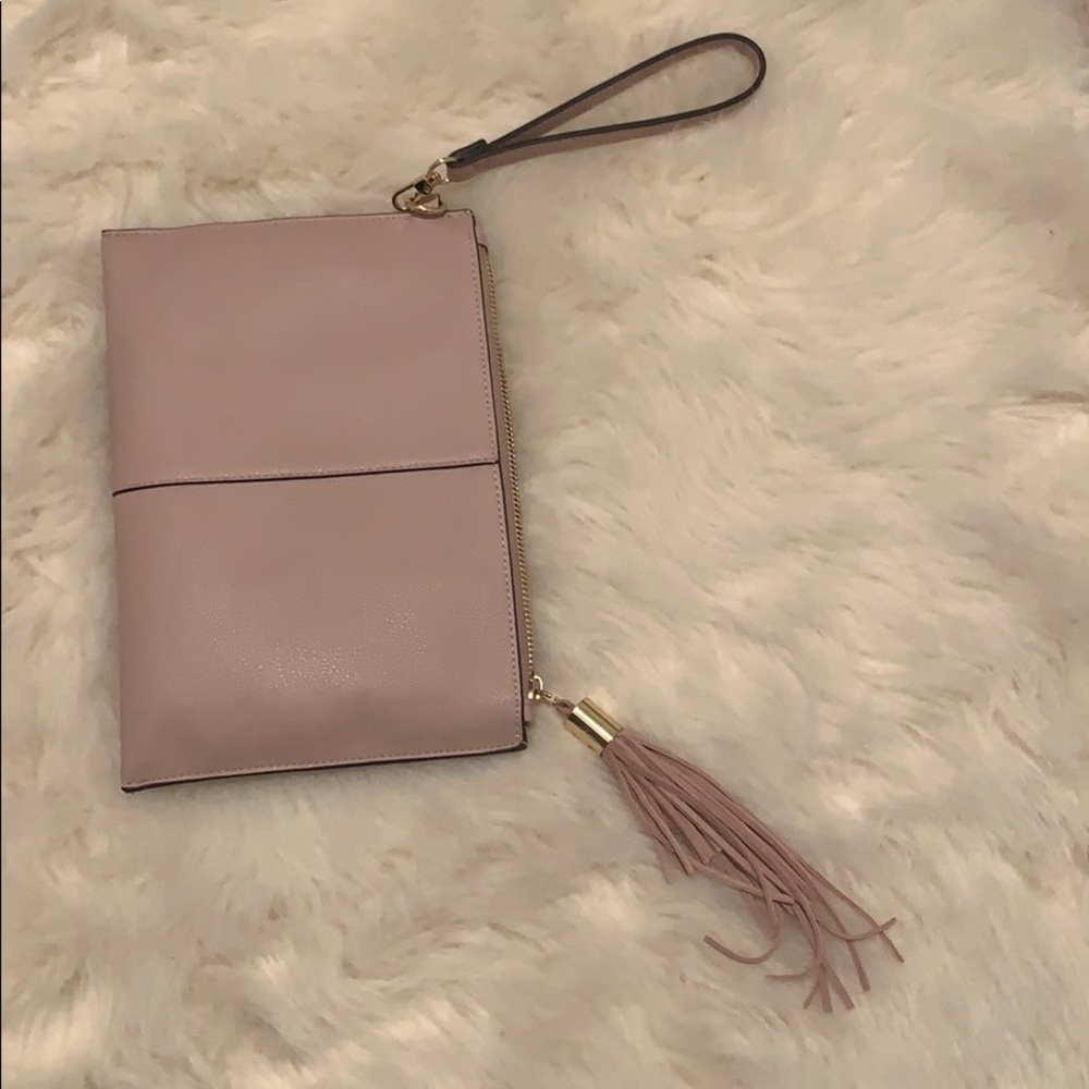 Small pink wristlet